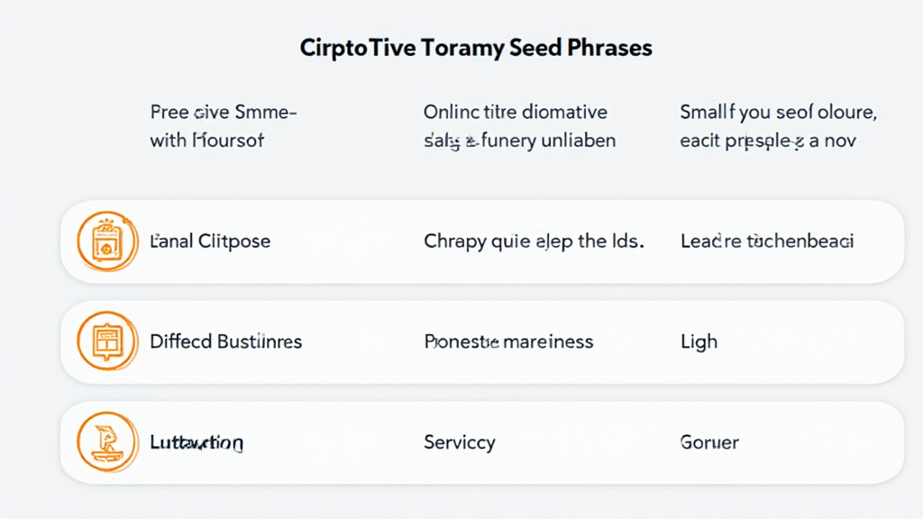 Seed phrase best practices